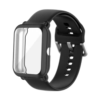 For Amazfit Bip 3 U Pro S Lite Strap Case Protector Silicone bracelet + Cover for Amazfit GTS 3 2 mini Wristband Shell bumper