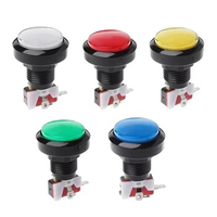 Arcade Round Shape LED Illuminated Push Button Micro Switch For Arcade Machine Game Consoles Parts 12V Lamp 45mm Buttons