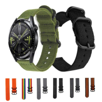 20/22mm Strap For Huawei Watch GT 3 46mm 42mm Nylon Replacement Bracelet For Huawei Watch 3 4/GT 2 Pro/GT Runner/2E Watchband