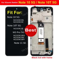 Best New For Xiaomi Poco M3 Pro 5G 6.5" LCD Display Touch Screen Digitizer Assembly Sensor Pantalla + Frame For Redmi Note 10 5G