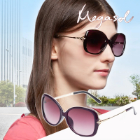 【MEGASOL】寶麗萊UV400偏光太陽眼鏡(奢華鑲鑽花圈款-1731)