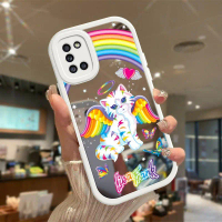 เคสโทรศัพท์สำหรับSamsung A31 4G Angel Kitty ฝาครอบ™ ลายพื้นผิวกระจก นุ่ม บาง บาง