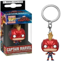 Funko Pop Keychain Marvel Captain Marvel Masked Toy Multicolor