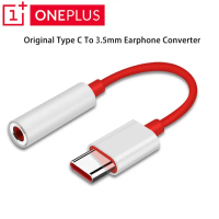 Original Oneplus 6T 7Pro USB Type C To 3.5MM Earphone Jack Adapter Aux Audio For Oneplus 6T 7T Pro USB-C Music Converter Cable