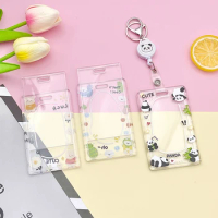 Panda Card Holders Transparent Acrylic Cards Cases Useful ID Card Holder Work Cards Clear Card Holder 6.5*10.5cm