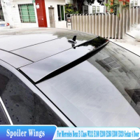 For Mercedes Benz E Class W212 E180 E200 E260 E300 E320 Sedan 4Door Rear Window Roof Spoiler Wings ABS Body Kit Car Accessories