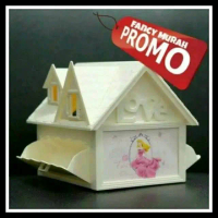 (PROMO) KOTAK MUSIK RUMAH + CELENGAN + FRAME 3IN1 KARAKTER HELLO KITTY - DORAEMON - PRINCESS