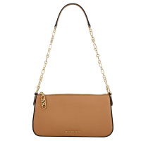 MICHAEL KORS EMPIRE RUP 金屬LOGO單肩包/鍊包(淺咖)
