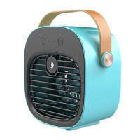 AD-Portable Mini Air Conditioner Desktop Fan Cooler Humidifier Purifier For Room Office Home Bedroom Living Room