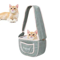 Puppy Sling Carrier Bag Outdoor Portable Shoulder Breathable Backpack Puppy Pet Cat Mesh Travel Safe Sling Bag For Dogs Supplies