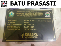 BATU PRASASTI, PERESMIAN DAN BATU NISAN (GRANITE HITAM)