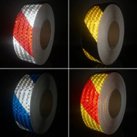 5cmx5m Bike Stickers Decals Reflective Stickers Strip Bicycle Reflective Tape Sticker Bicycle Wheel Bike Bicycle Accessories