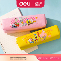 Deli Pencil Pouch Tempat Pensil Kotak Pensil Spongebob Kain Oxford EH97X Alat Stationery Tulis