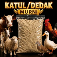 KATUL DEDAK 500gr BEKATUL DEDEK Padi Pakan Ayam Bebek Burung Sapi Kambing Domba Unggas Dan Hewan Ter