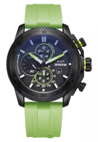 Expedition Expedition - Jam Tangan Chronograph Pria - Black - Green Rubber Strap - 6810 MCRIPBALE