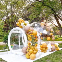 13ft Inflatable Clear Bubble House Kids Party Balloon Transparent Inflatable Bubble Tent Dome With Blower
