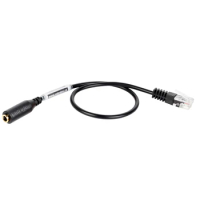 Single 3.5mm smprtphone headset to RJ9/RJ12 plug for SNOM 710 720 320 360 ,Yealink T20 T21 T22 T26 T28 T41 etc office Phones