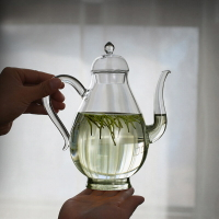 優樂悅~透明加厚玻璃壺綠茶專用泡茶壺帶過濾花茶壺執壺耐熱煮茶器燒水壺手沖壺 茶壺