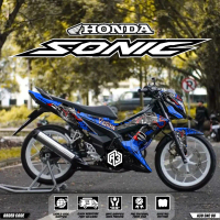 (COD) Decal Sticker Honda SONIC 150R Fullbody Fullblok Sticker Decal SONIC 150R terbaru Desain BUNGL