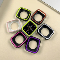 Pink White Case Cover For Apple Watch Case 49mm 45mm 42mm 40mm 44mm Soft Silicone Bumper Protective Frame For iWatch 8 7 6 5 SE