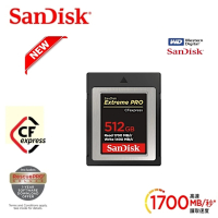 SanDisk 專業超極速 512GB ExtremePro Cfexpress Card Type B