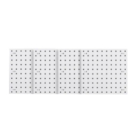1Set Wall Hanging Pegboard Wall Organizer White Pegboard For Craft Room, Garage, Kitchen, Living Room