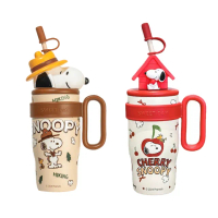 【優貝選】SNOOPY 史努比大容量 經典公仔冰霸杯 多用途咖啡杯/辦公杯/保溫杯 800ML(平輸品)