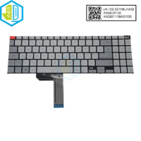 UK GB Backlit Replacement Keyboards For ASUS VivoBook Pro 15X OLED K6501 Notebook Keyboard Backlight light silver gray keycaps