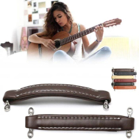1pcs Vintage Style Leather Handle Strap Guitar Amplifier Carrying Grip For Fender Amp