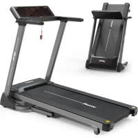 Treadmill with Incline - Foldable Treadmills for Home with 25 Preset Programs, Heart Rate Monitor, with Bluetooth Connectivity