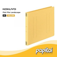 KOKUYO FU-V16 Flat File B5 Landscape Folder Map Kertas Ordner YELLOW