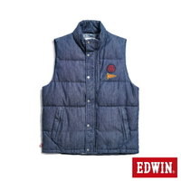 EDWIN BLUE TRIP 阿美咖羽絨背心-男款 原藍色