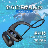 New Bone Conduction Swimming IPX8 Waterproof Headphone Wireless Bluetooth Earphone 32GB MP3 Music Player Diving Sport Headset