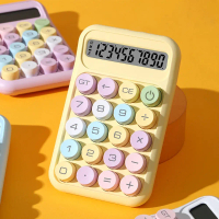 Kalkulator Saintifik, Reka Bentuk Comel, 10 Digit, Warna Pastel, Mudah Alih, Sesuai untuk Pelajar, K