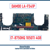 StoneTaskin DAM00 LA-F541P For DELL XPS 15 9570 Laptop Motherboard CN-0YYW9X 0YYW9X With SR3YY I7-8750H GTX1050Ti 4GB GPU Board