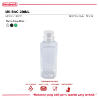 Botol Plastik Cimory Botol Transparan 250ml - FP BAC-250ML