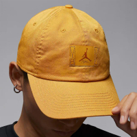 【NIKE 耐吉】帽子 老帽 棒球帽 遮陽 運動 休閒 男 女 U JORDAN CLUB CAP US CB FLT PATCH 黃(FD5181229)