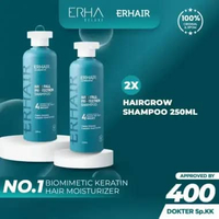 ERHA ERHAIR Hairgrow Shampoo 250ml - Shampo Penumbuh Rambut Rontok Ekstrak Ginseng 2 Pcs