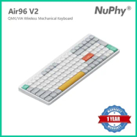 Nuphy Air96 V2 Bluetooth 2.4g Wireless 96% Mechanical Keyboard Low Profile Gateron/Daisy Switch Compatible with Windows and Mac