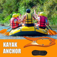 Anchor Grip Clamp Anchor With Teeth High-strength Wear-resistant Brush Gripper Anchor With Anchor Rope Kayak Canoe Equipment