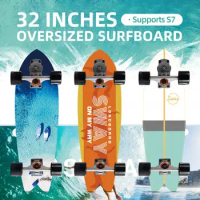 S7 Carver Surf Land Skateboard 2021 81cm Professional Highly Smooth Maple Professional Land Surfboard Big Fish Board