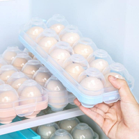 開發票 雞蛋收納盒冰箱用雞蛋架托側門防震防摔雞蛋盒食物保鮮盒神器蛋托