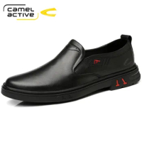 Camel Active New Size 38-44 Upscale Men Casual Shoes Fashion Leather Shoes Men Spring Autumn Men's Flat Shoes Driving Sneakers