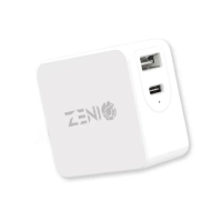 【ZENIO】65W USB/Type C 雙孔氮化鎵充電器 支援PD/QC快充(iPhone/Switch/平板/筆電)