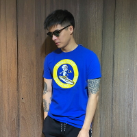 美國百分百【全新真品】Hollister Co. 短袖T恤 HCO T-shirt 海鷗 logo 寶藍 M號 AH34