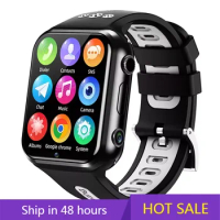 Dual Camera W5 Android 9.0 4G Video Call Smart Watch Phone 4 Core CPU 16GB ROM GPS WIFI Student Children App Store Smartwatch