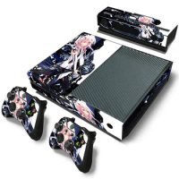 Anime girls for X box one console sticker and 2 controllers sticker for X BOX ONE vinyl sticker for xbox one skin sticker