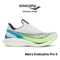 Sepatu Lari Pria SAUCONY Shoes Endorphin Pro 5 Men 43 WHITE/SLIME