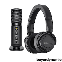beyerdynamic USB電容式麥克風FOX+專業監聽耳罩式耳機DT240 PRO