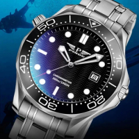 PINDU Top Brand Sports Watch Automatic Men Luxury Self-Wind Mechanical Wristwatches Homage 42mm Luminous Waterproof Watches+Box